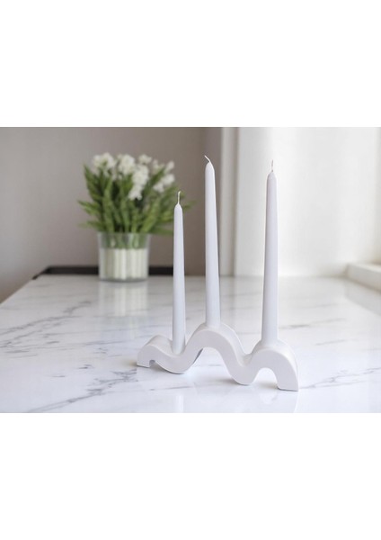 Modern Şık Dekoratif Mumluk, Evinize Zarif Atmosfer Katacak Şamdan