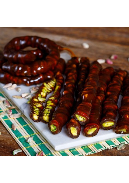 Fıstıklı Sucuk - Pekmezli Antep Fıstıklı Sucuk 500 Gram