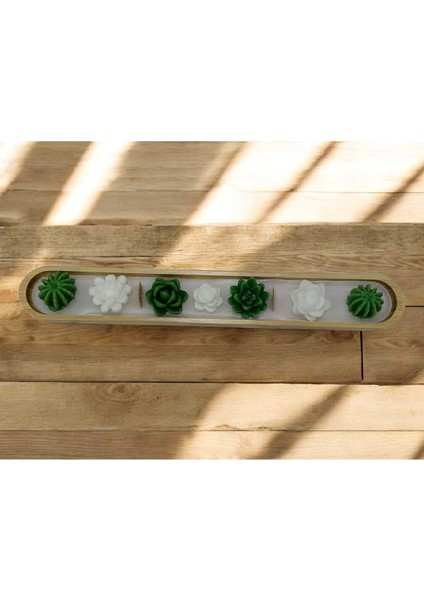 Bambu Dekoratif Kaktüs Kokulu Mum Seti - 7 Parça, Şık ve Zarif Tasarım fiyatları