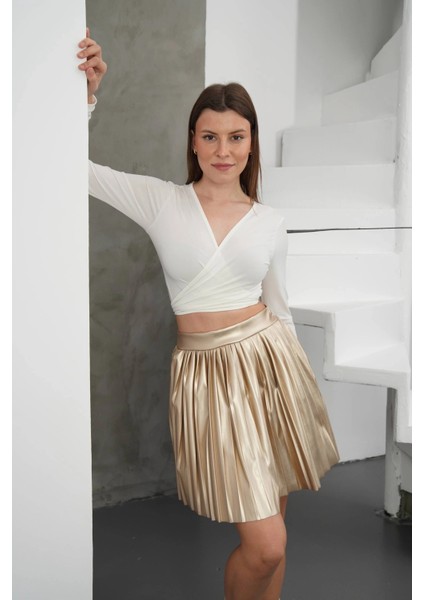 Piliseli Deri Etek Gold H261564 modelleri