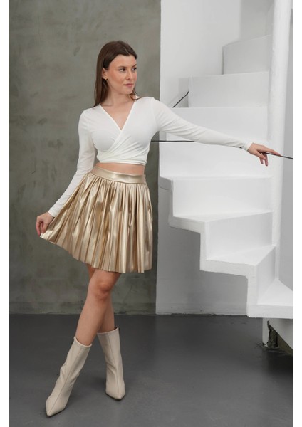 Piliseli Deri Etek Gold H261564 fırsatları