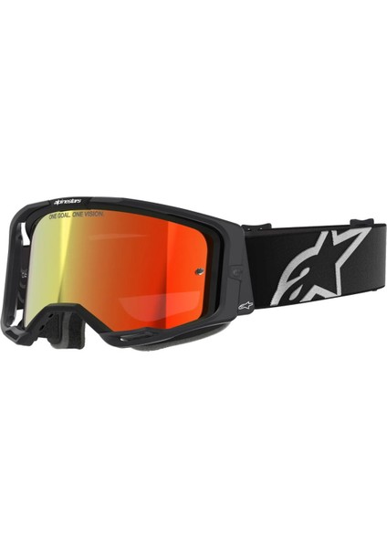 Vision 8 Corp Goggle Kross Gözlüğü Siyah Kırmızı