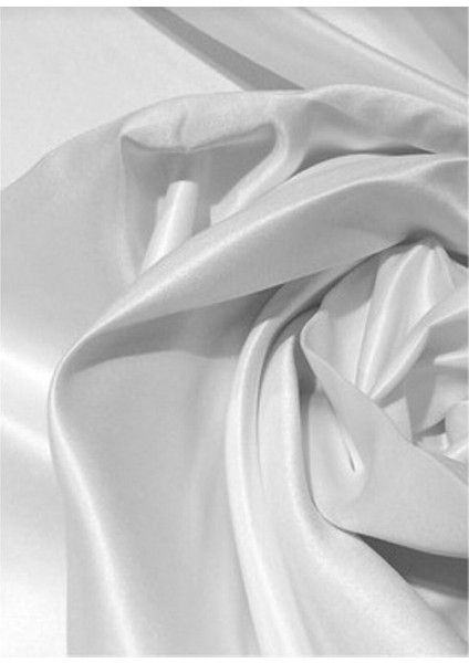 Lüks 1.Sınıf Özel Dikim Eleganse Beyaz Saten güneşlik Perde En X Yükseklik Ölçülerle indirimleri