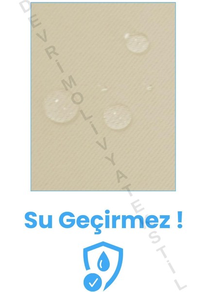 Lüks 1.Sınıf Eleganse Bej Düz Renk Kornişli Özel Dikim Lüks Branda Balkon Perdesi fırsatları
