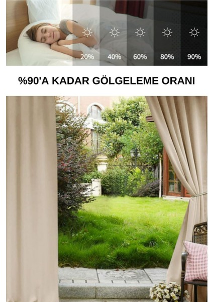 Lüks 1.Sınıf Eleganse Bej Düz Renk Kornişli Özel Dikim Lüks Branda Balkon Perdesi indirimleri