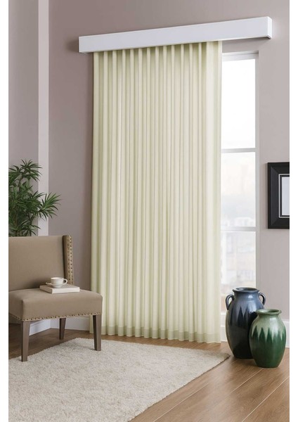 Lüks 1.Sınıf Özel Dikim Eleganse Krem Saten güneşlik Perde En X Yükseklik Ölçülerle modelleri