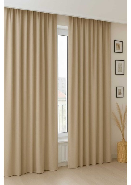 Lüks 1.Sınıf Eleleganse Petek Kadife Dokulu Lüks Deve Tüyü Ada Fon Perde Tek Kanat modelleri