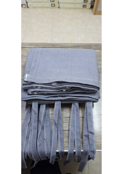 Lüks 1.Sınıf Eleganse Antrasit Düz Renk Kornişli Özel Dikim Lüks Branda Balkon Perdesi fırsatları