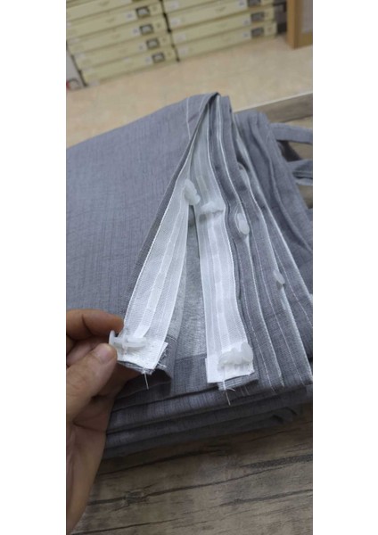 Lüks 1.Sınıf Eleganse Antrasit Düz Renk Kornişli Özel Dikim Lüks Branda Balkon Perdesi indirimleri