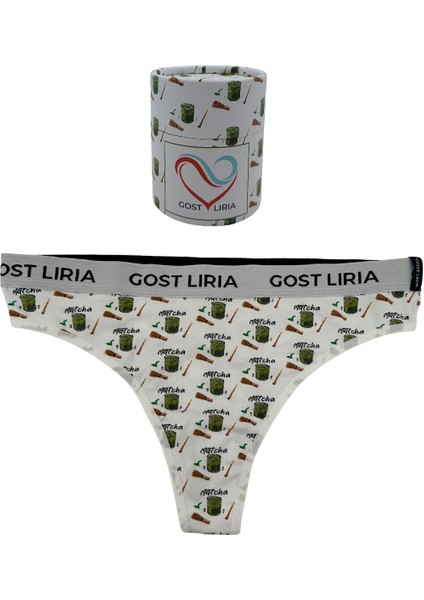 -Macha Desenli Kadın String Külot