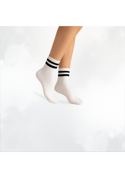 Premium Karışık 5’li Kadın Kolej Çorap Seti - Rahat ve Şık Kullanım