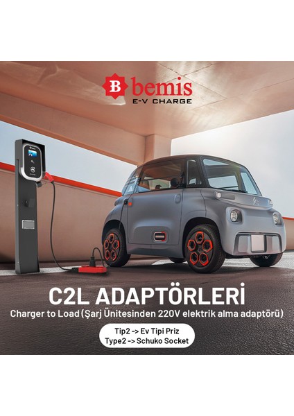 C2L (Charger to Load) Elektrikli Araç Şarj Uyumlu Kablosuz Adaptör fiyatları