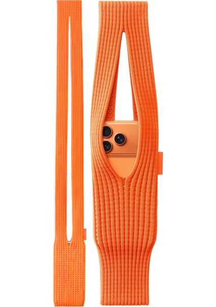 Tüm Telefonlarla Uyumlu 80 cm Phone Pocket Premium Örgü Telefon Askısı | 3D Esnek Tasarım