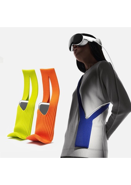 Tüm Telefonlarla Uyumlu 80 cm Phone Pocket Premium Örgü Telefon Askısı | 3D Esnek Tasarım