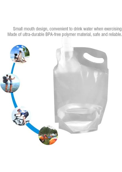 Plastik Kapaklı Su Torbası 1 Litre ( Lisinya )