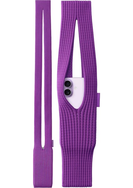 Tüm Telefonlarla Uyumlu 80 cm Phone Pocket Premium Örgü Telefon Askısı | 3D Esnek Tasarım