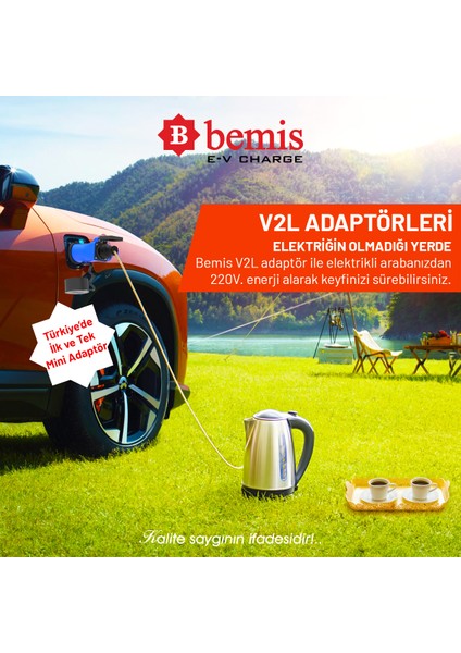 V2L (Vehicle to Load) Elektrikli Araç Uyumlu 2’li Priz Uzatma Adaptörü – 3 Metre – MG modelleri