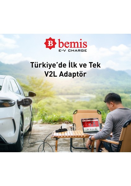 V2L (Vehicle to Load) Elektrikli Araç Uyumlu 3’lü Priz Uzatma Adaptörü – 3 Metre fiyatları