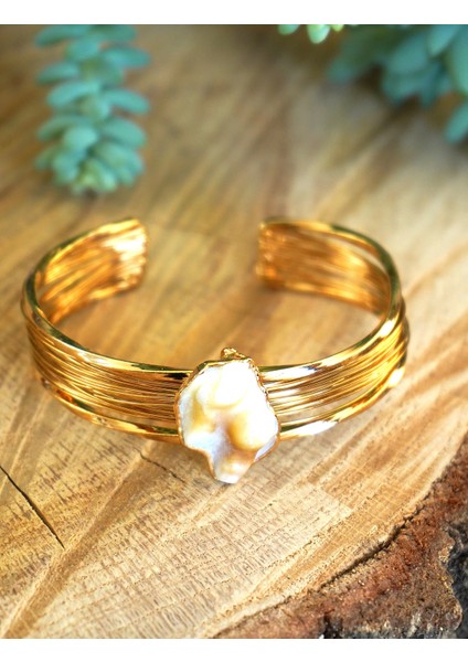 Doğal Taş Inci Ayarlanabilir Hasır Bileklik modelleri