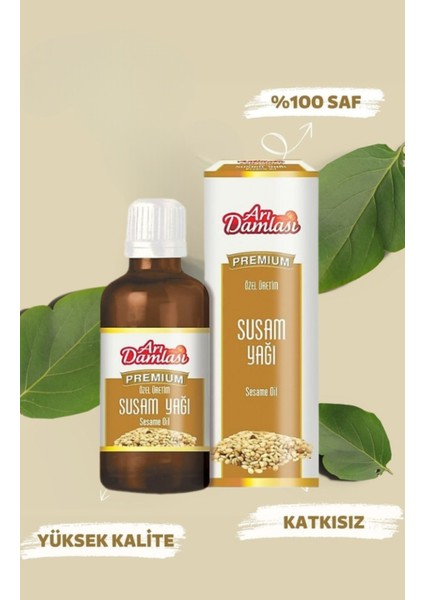 Susam Yağı %100 Saf ve Doğal Soğuk Sıkım 50 ml