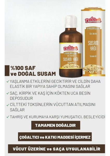Susam Yağı %100 Saf ve Doğal Soğuk Sıkım 50 ml modelleri