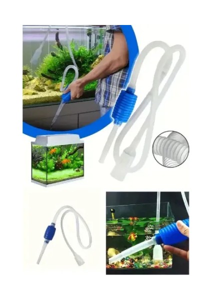 Akvaryum Dip Çekme Sifonu modelleri