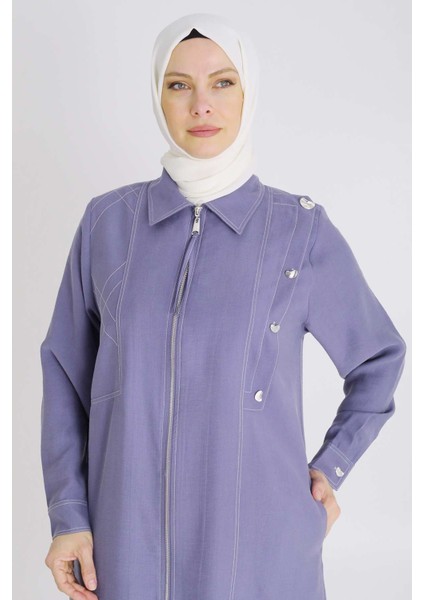 Büyük Beden Tesettür Tensel Spor Dikişli Kap Ceket modelleri