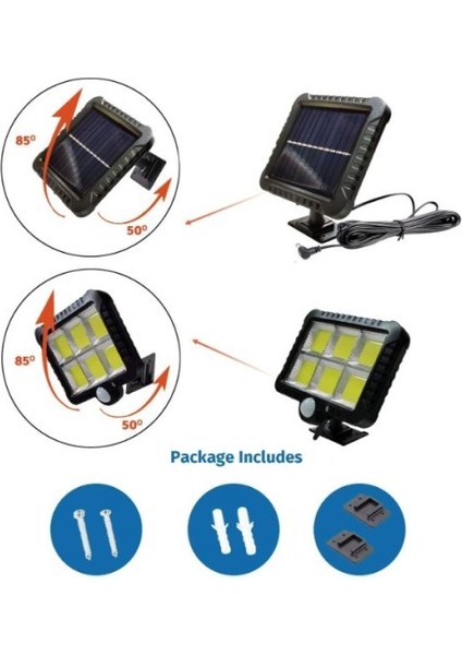Hareket Sensörlü Solar Lamba modelleri