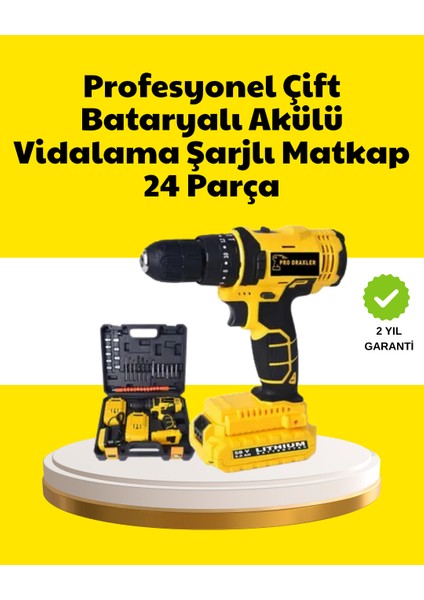 Çift Bataryalı 12V Akülü Matkap | 10 mm Metal, 20 mm Ahşap Delme Kapasitesi