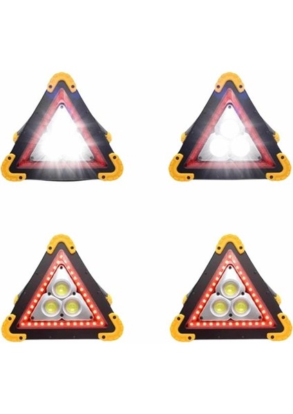 Işıklı Ikaz Lambası Reflektör Şarjlı Işıklı Üçgen LED Acil Durum Feneri modelleri