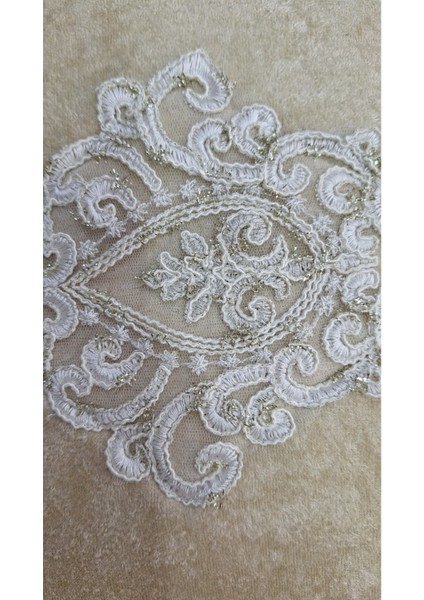 Nergis Kadife Dantelli Güpürlü Orta Boy Hurç (40X40X20 Cm) Çeyizlik Nişan Düğün Gelin Bohçası fırsatları