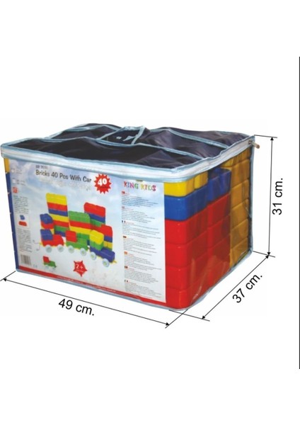 Arabalı Tuğla 40 Parça
