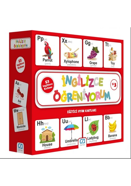 Ingilizce Öğreniyorum Eğitici Oyun Kartları