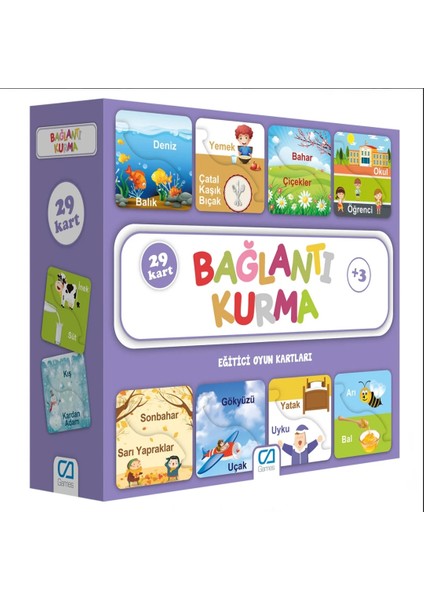 Bağlantı Kurma Eğitici Oyun Kartları