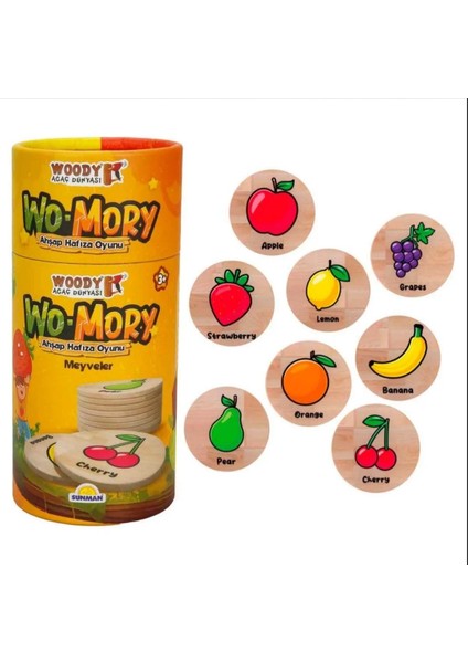 Woody Wo-Mory Ahşap Hafıza Oyunu