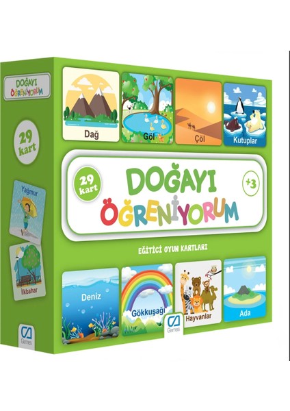 Doğayı Öğreniyorum Eğitici Oyun Kartları
