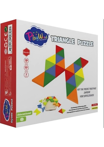 Ahşap Üçgen Puzzle
