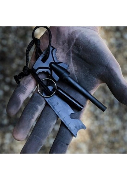 Uzun Ömürlü Acil Durum Magnezyum Çakmaktaşı Hayatta Kalma Kiti Kamp Doğa Yürüyüş Keşif Sos Düdük indirimleri