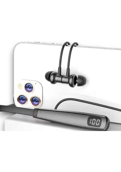 Y12 Kablolu Kulaki̇çi̇ Si̇li̇konlu Bluetooth Kulaklik