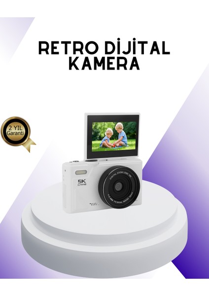 5k UHD Dijital Kamera Wifi Bağlantılı Otofokus 18X Zoom Taşınabilir