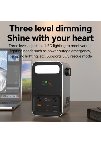 60.000MAH 35W Hızlı Şarj Askılı LED Göstergeli El Fenerli Taşınabilir Powerbank fırsatları