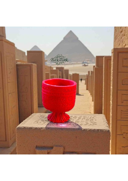 Antik Mısır Ayaklı Beton Saksı 16CM×15CM Ofis Salon Hediye fiyatları