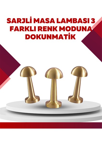 Şarjlı Dimmerli LED Masa Lambası – 4-8 Saat Aydınlatma