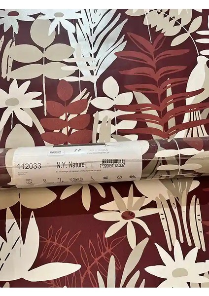 Soft Kırmızı Bej Tropik Duvar Kağıdı 112033 fiyatları