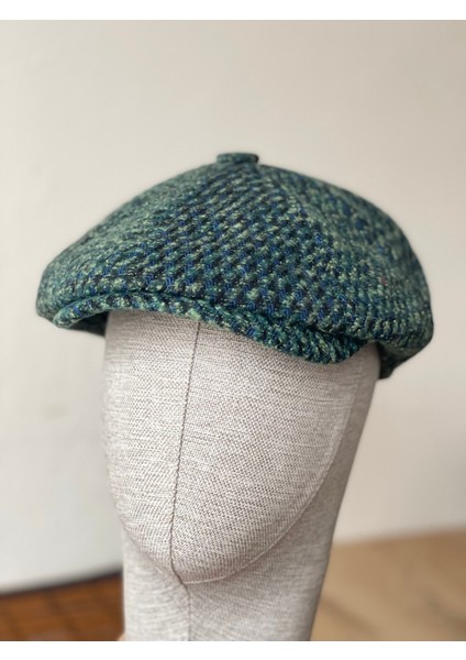 Kışlık Özel Kumaş Yünlü Peaky Blinders Model Dökümlü Unisex Yünlü Kasket Şapka