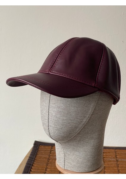 %100 Hakiki Deri Şapka Spor Şapka Deri Cap Kep Deri Şapka Güderi Ayarlanabilir Ölçü