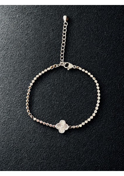 Paslanmaz Çelik Yonca Bileklik (Özel Kutu ve Hediyeli)