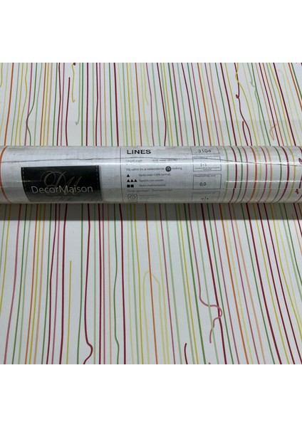 Renkli Dikey Çizgi Duvar Kağıdı 3104 fiyatları