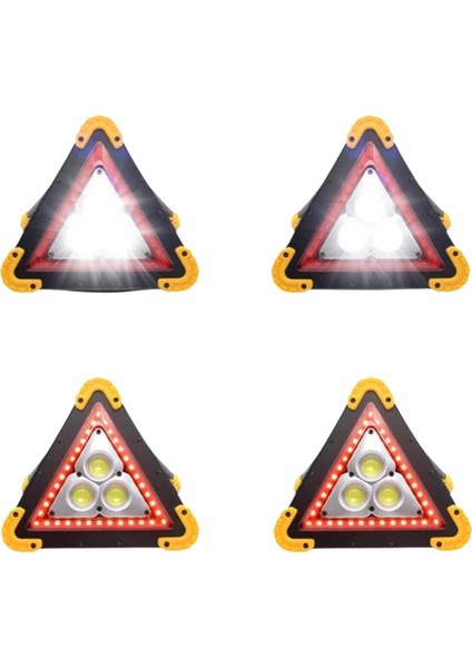 Işıklı Ikaz Lambası Reflektör Şarjlı Işıklı Üçgen LED Acil Durum Feneri modelleri