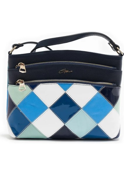 Kadın Baklava Desenli Çapraz Askılı Günlük Çanta